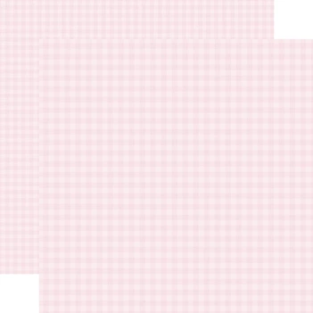 Papier Powder Pink Gingham Pastel Echo Park 30x30cm