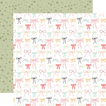 Papel Pretty Girl Bows That's My Girl Carta Bella 30x30cm
