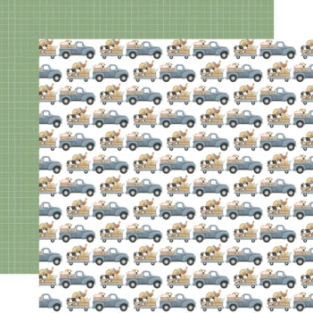 Carta Bella On the Farm Papier Truckload Of Animals 30x30cm
