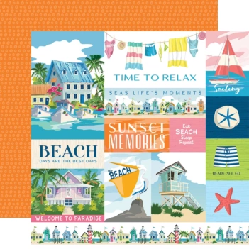 Carta Bella Beach House Papier Multi Journaling Cards 30x30cm