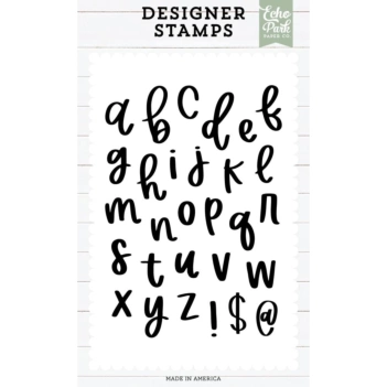 Echo Park Designer 2025 Clear Stamps Ashley Alphabet 