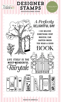 Carta Bella Secret Garden Transparante Stempels Enchanted Library 