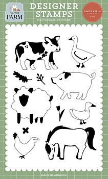 Carta Bella On the Farm Transparante Stempels Farm Animals 