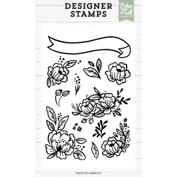 Sellos transparentes Floral Banner Designer 2025 Echo Park