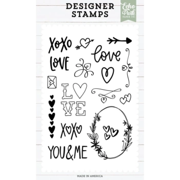 Tampons transparents Lovey Dovey Days Designer 2025 Echo Park