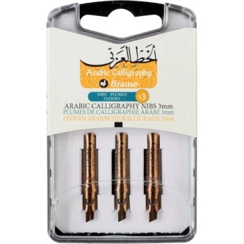 Brause Set 3 Arabische kalligrafiepennen 3mm