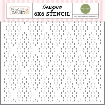 Carta Bella Secret Garden Stencil Dashing Diamonds 15x15cm