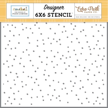 Stencil Favorite Day Dots The House At Pooh Corner Echo Park 15x15cm
