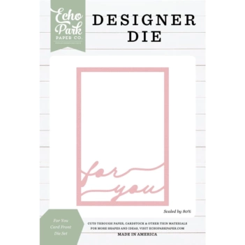 Echo Park Designer 2025 Dies For You Card Front 