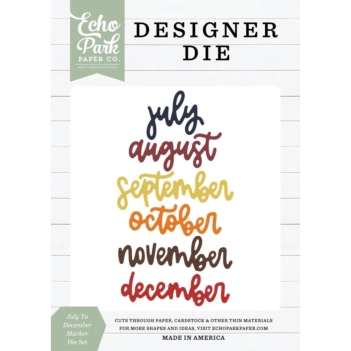Cortante July To December Marker Designer 2025 Echo Park