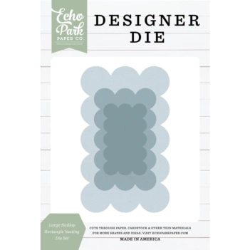 Echo Park Designer 2025 Dies Large Scallop Rectangle Nesting 