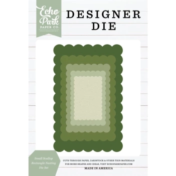 Echo Park Designer 2025 Dies Small Scallop Rectangle Nesting 