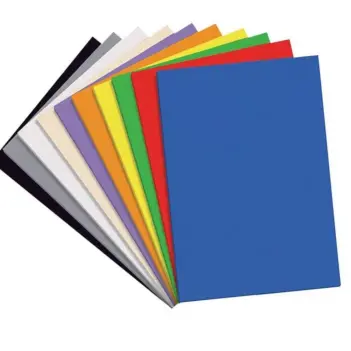 Packung mit 10 Eva-Blättern - Dicke in Packung mit 10 verschiedenen Farben