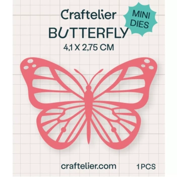 Craftelier Mini-Stanzschablone - Schmetterling