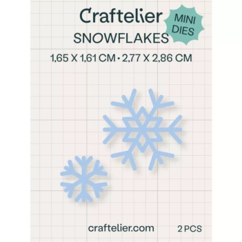 Mini Wykrojniki Płatki Śniegu Craftelier Basics