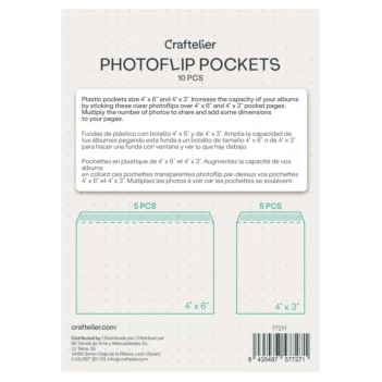Pochettes Photoflip assorties Craftelier 4éx6é et 4éx3é