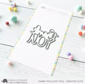 Mama Elephant Stanzschablone Thank You 
