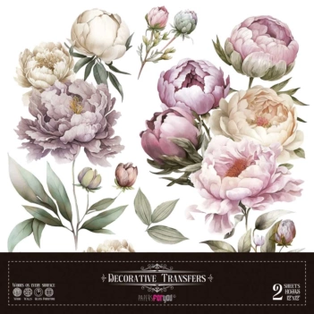 Transfer Multisuperficie Peonias La Vie en Fleurs 30x30cm