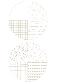 Iriri Estudio Colección Infinita Pack 2 Vellum Mini Creme 15x20cm