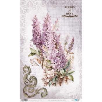Papel de Arroz Lilacs II La Vie en Fleurs II PapersForYou 54x33cm