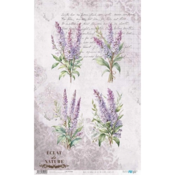 Papel de Arroz Lilacs III La Vie en Fleurs II PapersForYou 54x33cm