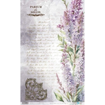 Papel de Arroz Lilacs IV La Vie en Fleurs II PapersForYou 54x33cm