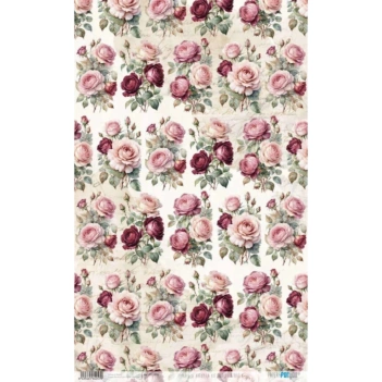 Papel de Arroz Rosé V La Vie en Fleurs II PapersForYou 54x33cm