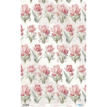 Papel de Arroz Tulips V La Vie en Fleurs II PapersForYou 54x33cm