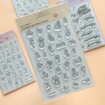 Iriri Estudio Imperdibles Lettering Stempel Kontur Kleinbuchstaben 