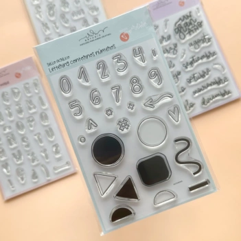 Iriri Estudio Imperdibles Lettering Stempel Contorno Números (Konturnummern)