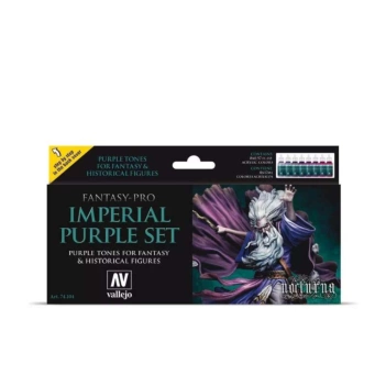 Vallejo Fantasy-Pro Imperial Purple Set - Set van 8 Flesjes Modelleerverf 17ml