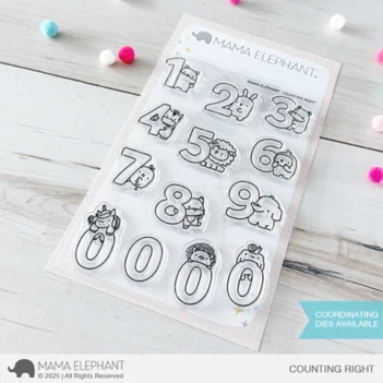 Counting Right Mama Elephant Clear Stamp Set