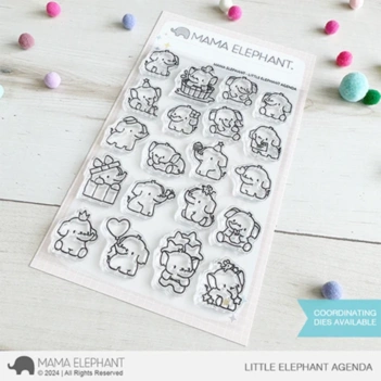 Set de sellos transparentes Little Elephant Agenda Mama Elephant