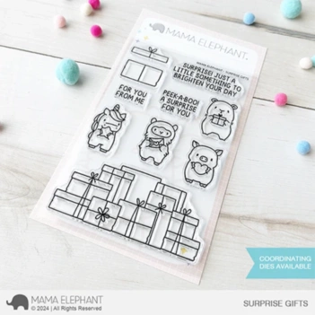 Surprise Gifts Mama Elephant Clear Stamp Set