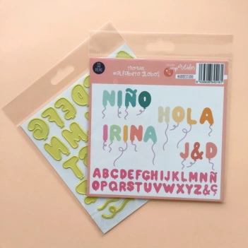 Iriri Estudio Colección Imperdibles Snijmal Alfabet Ballonnen  