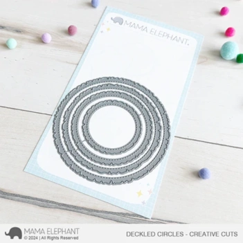 Mama Elephant Stanzschablone Deckled Circles 