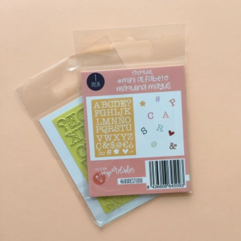 Iriri Estudio Colección Imperdibles Stanzschablone Mini Alfabeto Máquina Mayúsculas  