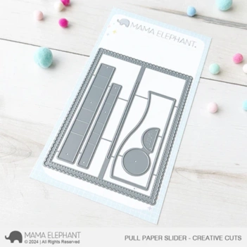 Pull Paper Slider Mama Elephant die cut