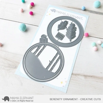 Fustella Serenity Ornament Mama Elephant