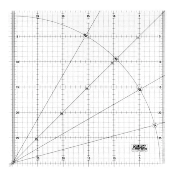 Olfa Lineal für Patchwork MQR 30x30cm