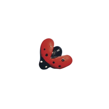 Pack of 12 Wooden Adhesive Ladybugs