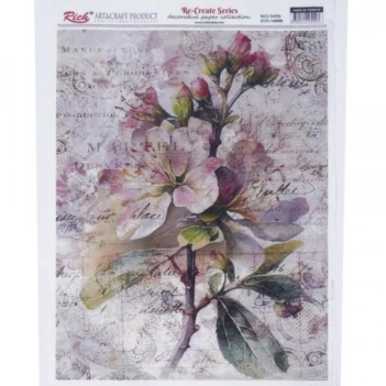 Papel de Arroz Jardín Peonías Rich 29x42cm