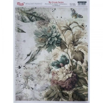 Papel de Arroz Mujer con Sombrero Rich 29x42cm