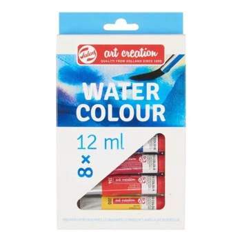 Conjunto de 8 aguarelas de criação de arte 12 ml