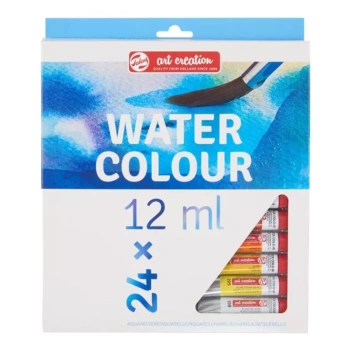 Conjunto de 24 aguarelas de criação de arte 12 ml