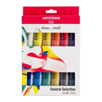 Talens General Selection Set van 12 Tubes Acrylverf 20ml