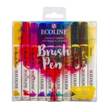 Set de 10 rotuladores Pastel Brush Pen Ecoline

