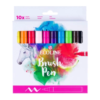 Zestaw 10 markerów BrushPen Brillantes Ecoline

