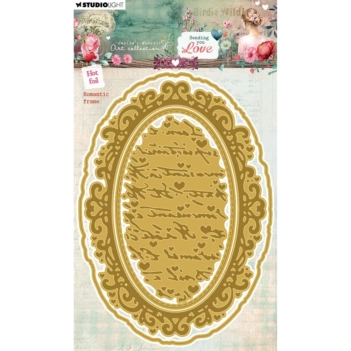 Plantilla Hot Foil Romantic Frame Sending You Love Studio Light