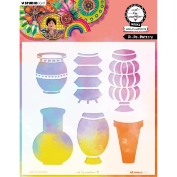 Molde de stencil Pi-Pa-Pottery Art By Marlene Studio Light
